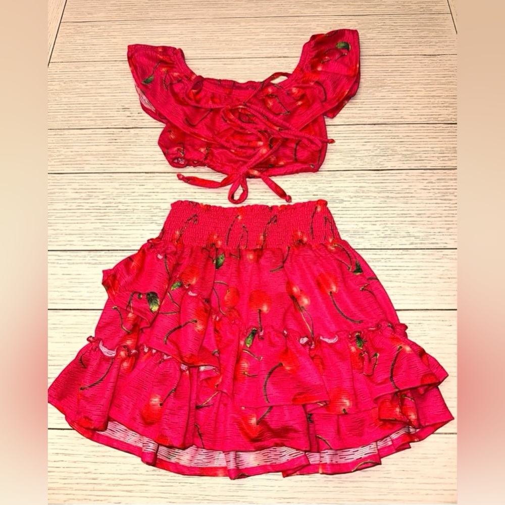 EUC SUBMARINE BOHO SET GIRLS TWEEN BATHING SUIT COVER UP DRESS SZ XS